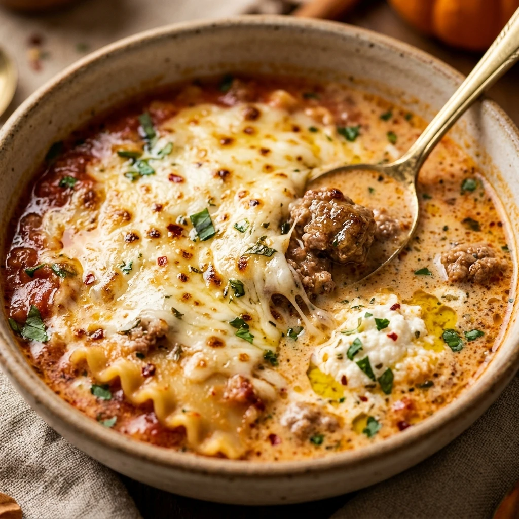 Lasagna Soup Creamy Fall Comfort Dinner
