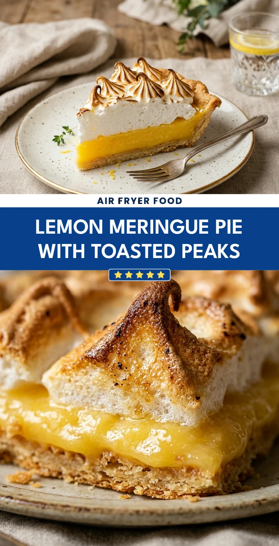 Lemon Meringue Pie with Toasted Peaks