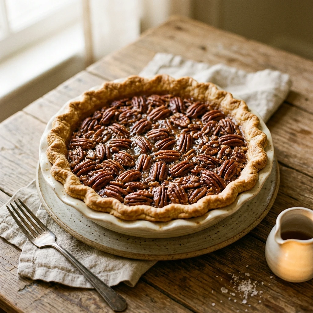 Maple Bourbon Pecan Pie