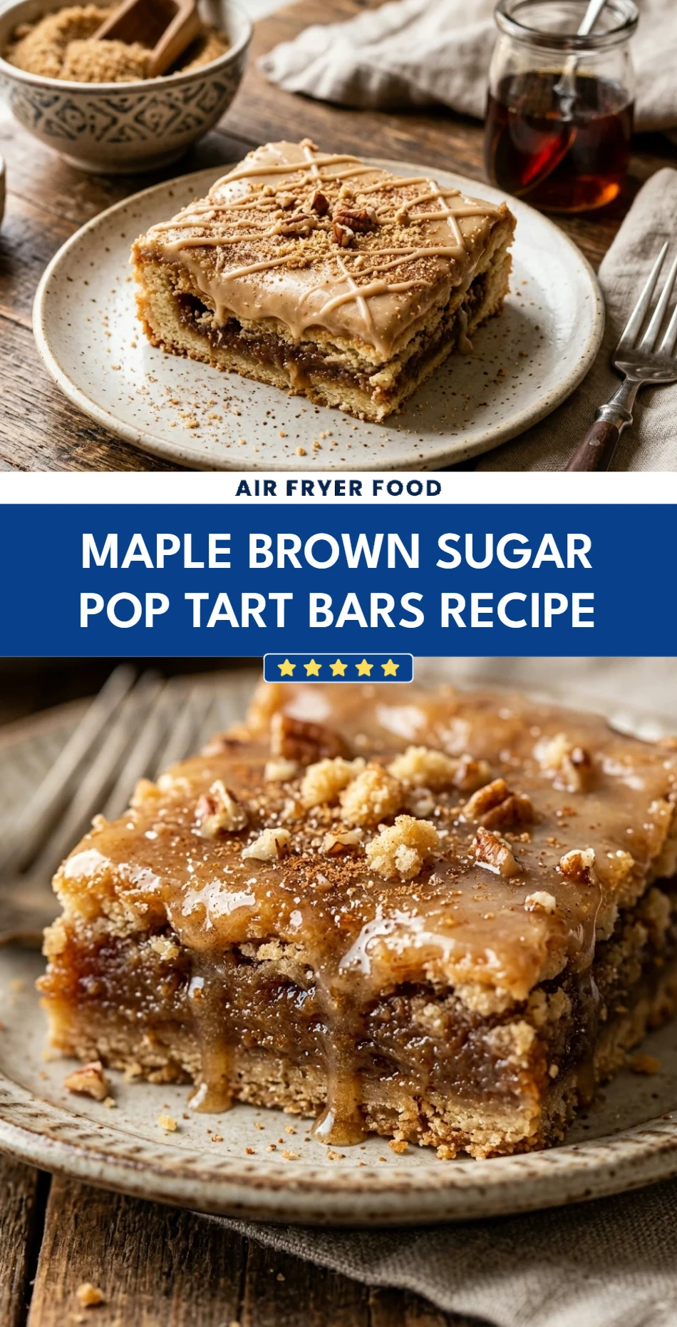 Maple Brown Sugar Pop Tart Bars Recipe