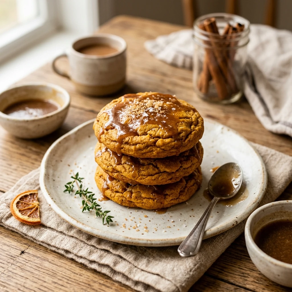 Maple Brown Sugar Pumpkin Cookies