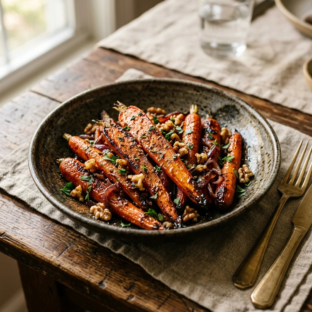 Maple Cinnamon Roasted Carrots