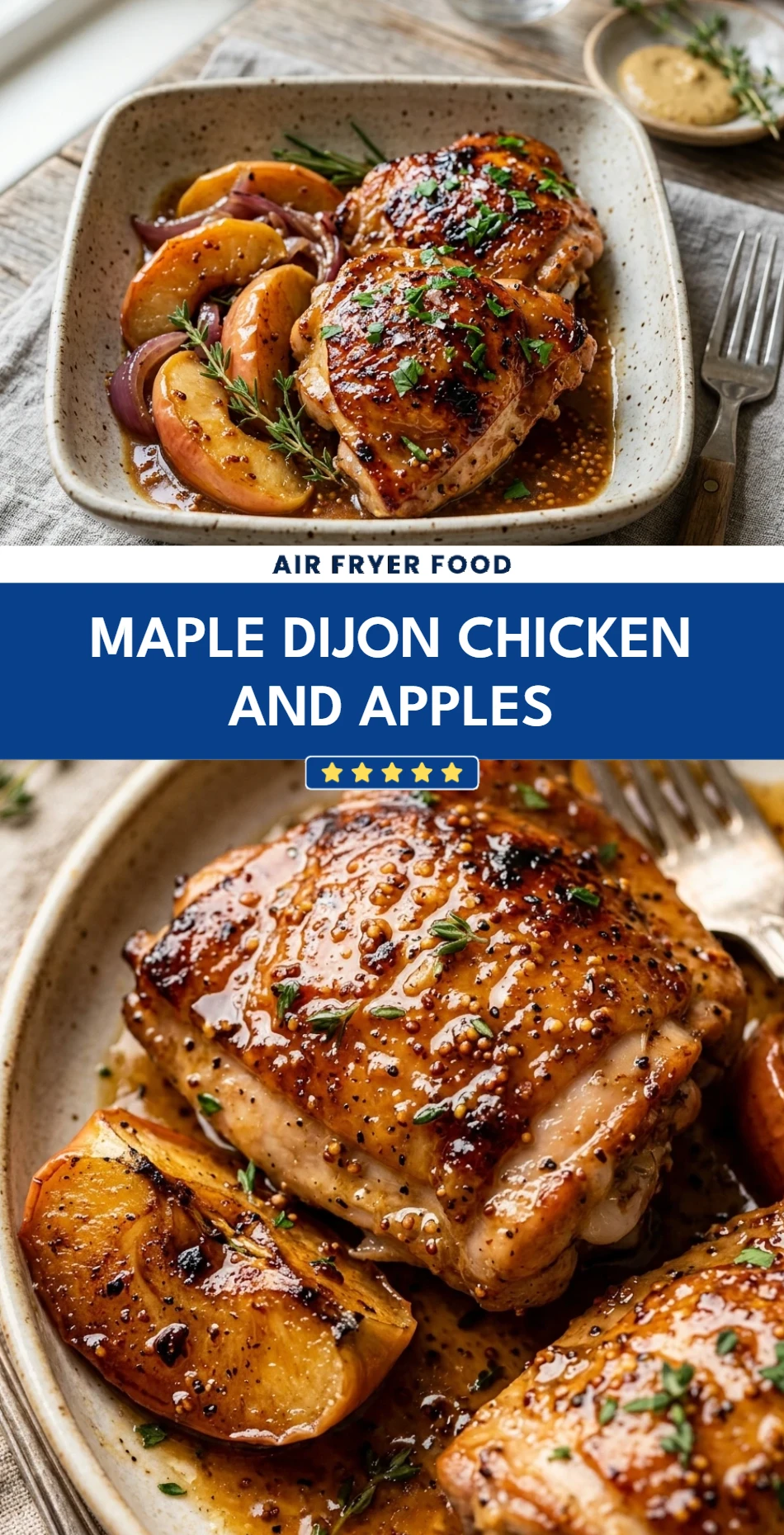 Maple Dijon Chicken And Apples