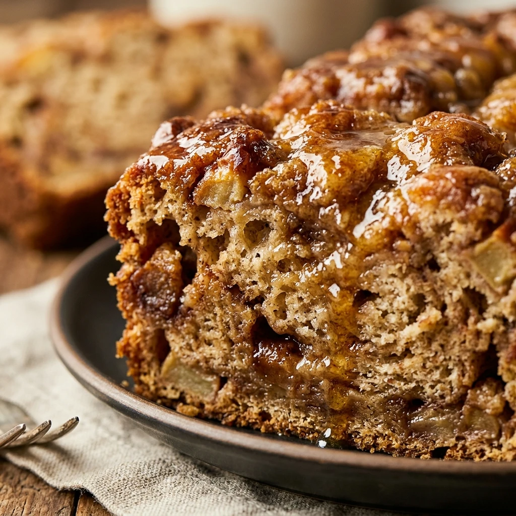 Maple Glazed Apple Fritter Bread Recipe