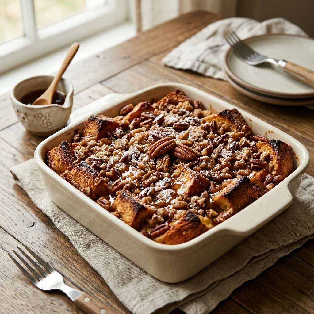 Maple Pecan French Toast Casserole