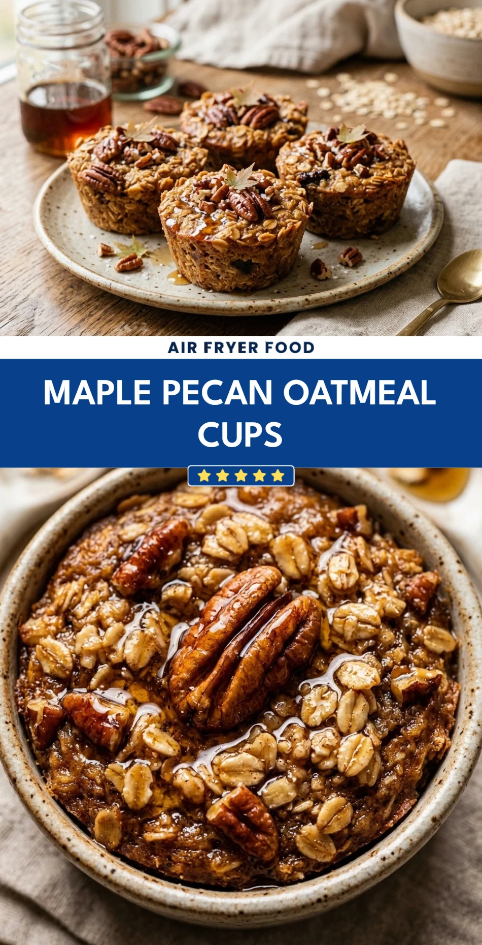 Maple Pecan Oatmeal Cups