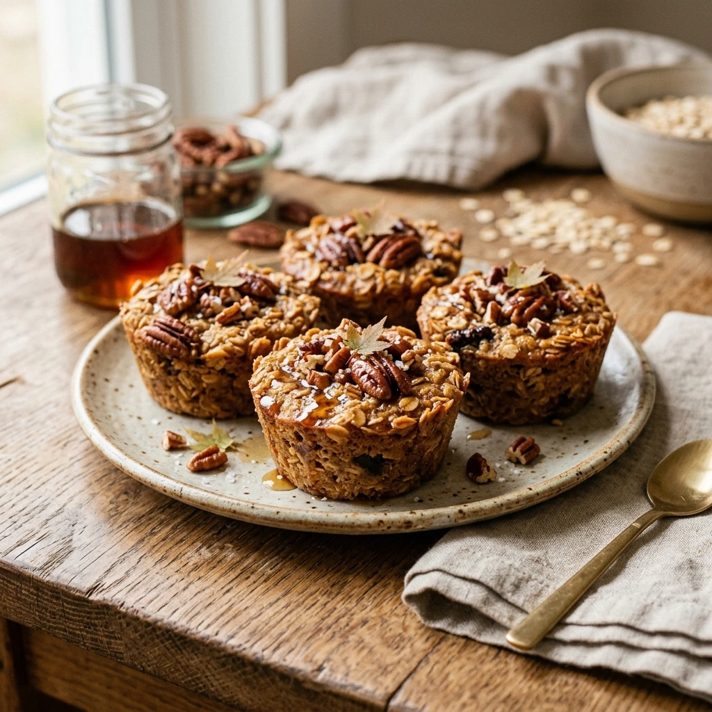 Maple Pecan Oatmeal Cups