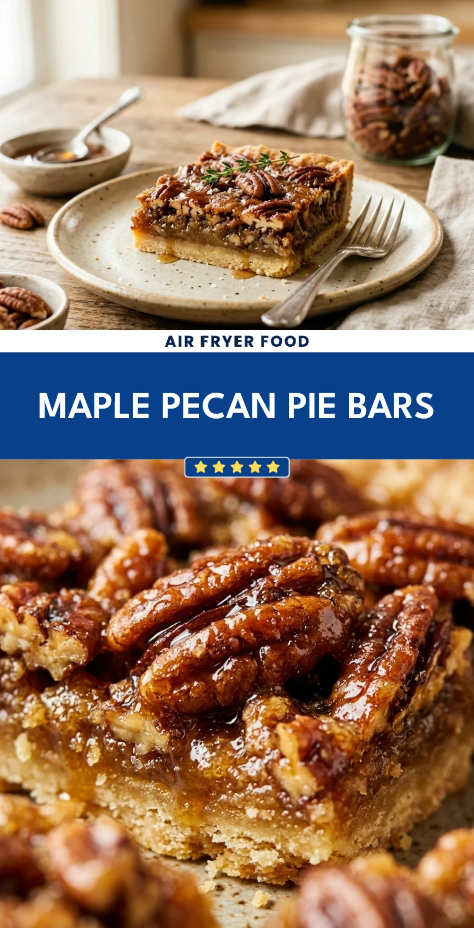 Maple Pecan Pie Bars