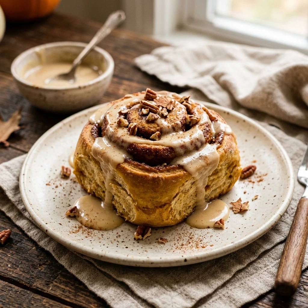Maple Pumpkin Cinnamon Rolls