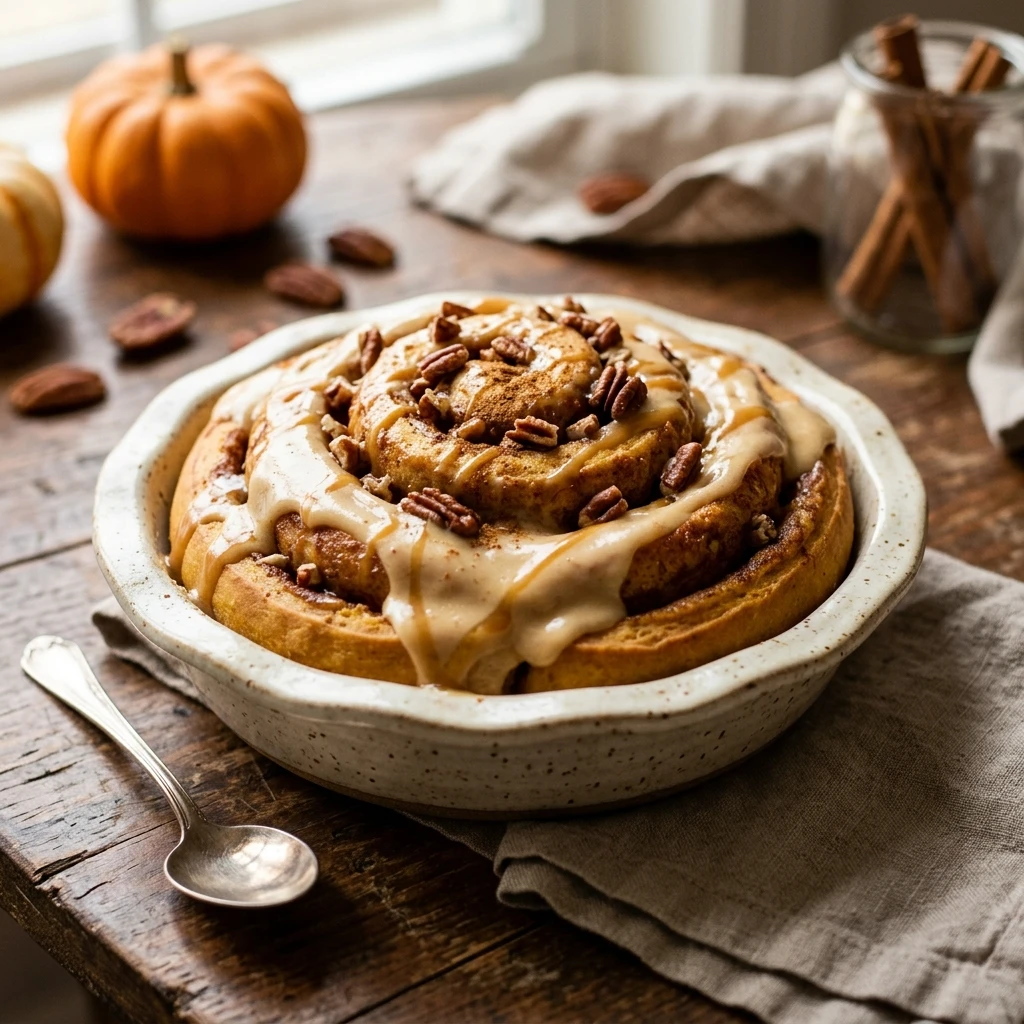Maple Pumpkin Cinnamon Rolls