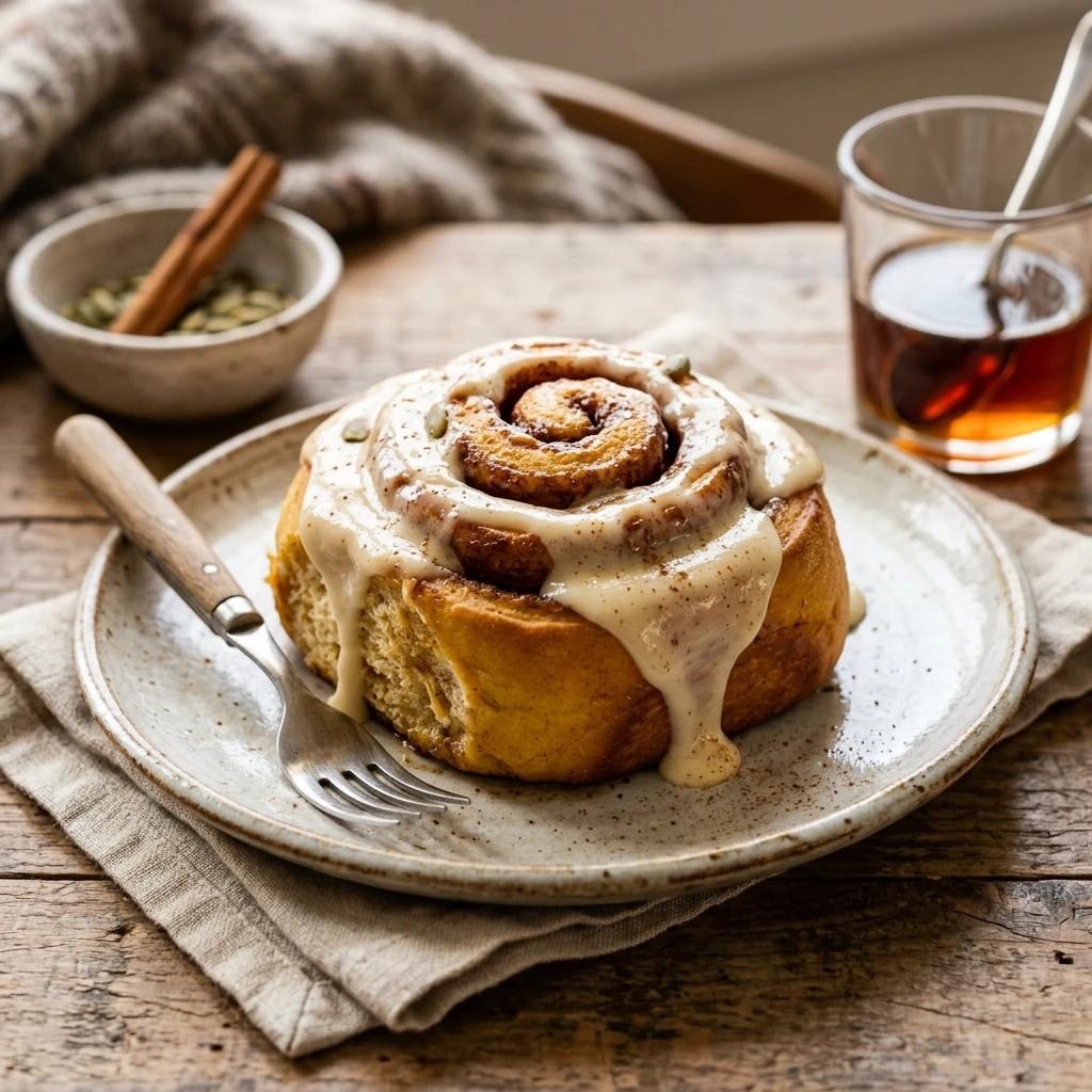Maple Pumpkin Cinnamon Rolls
