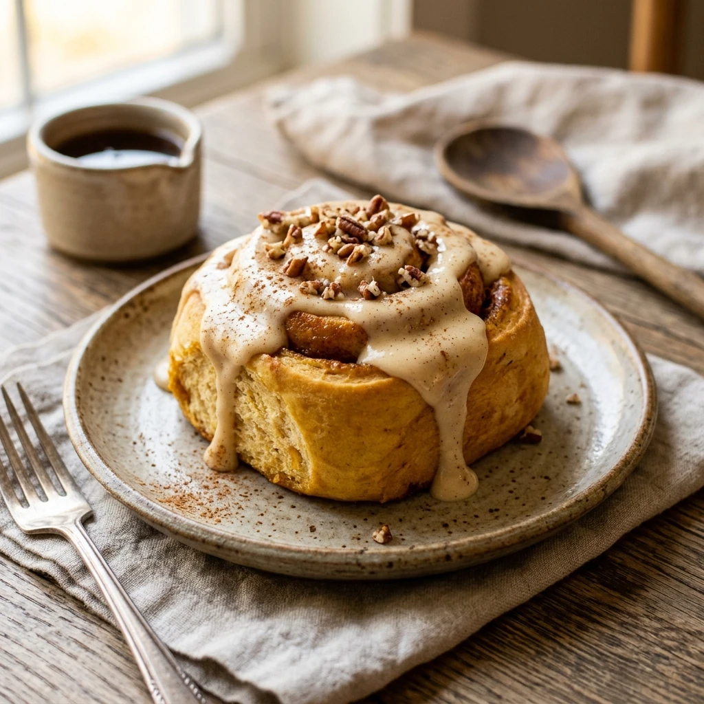 Maple Pumpkin Cinnamon Rolls