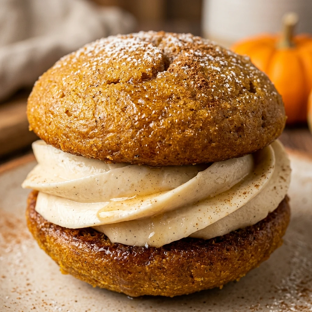 Maple Pumpkin Whoopie Pies Fall Recipe