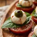 Monster Eyeball Caprese Bites