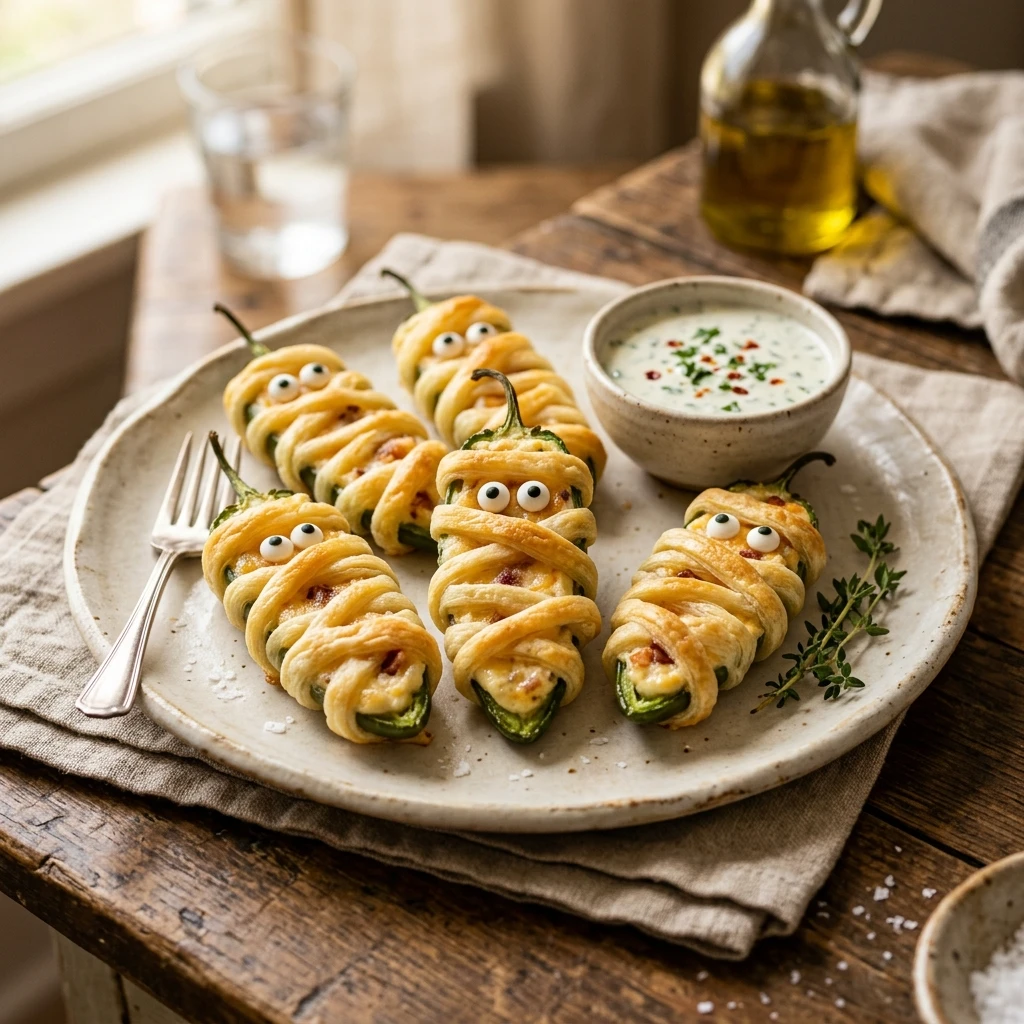 Mummy Jalapeno Poppers