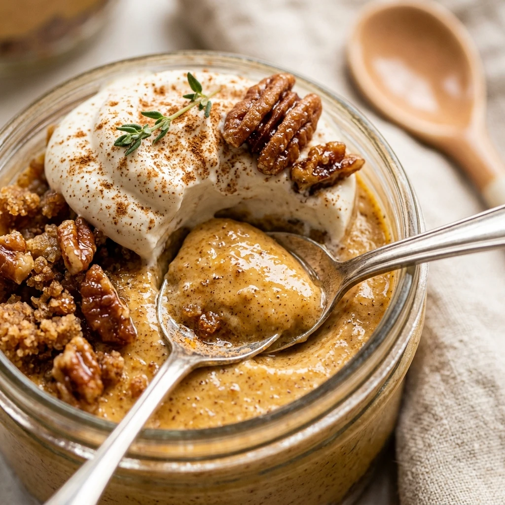 No Bake Pumpkin Cheesecake Jars Dessert