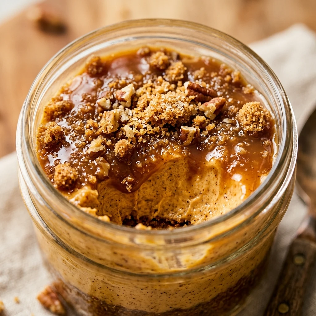 No Bake Pumpkin Cheesecake Jars