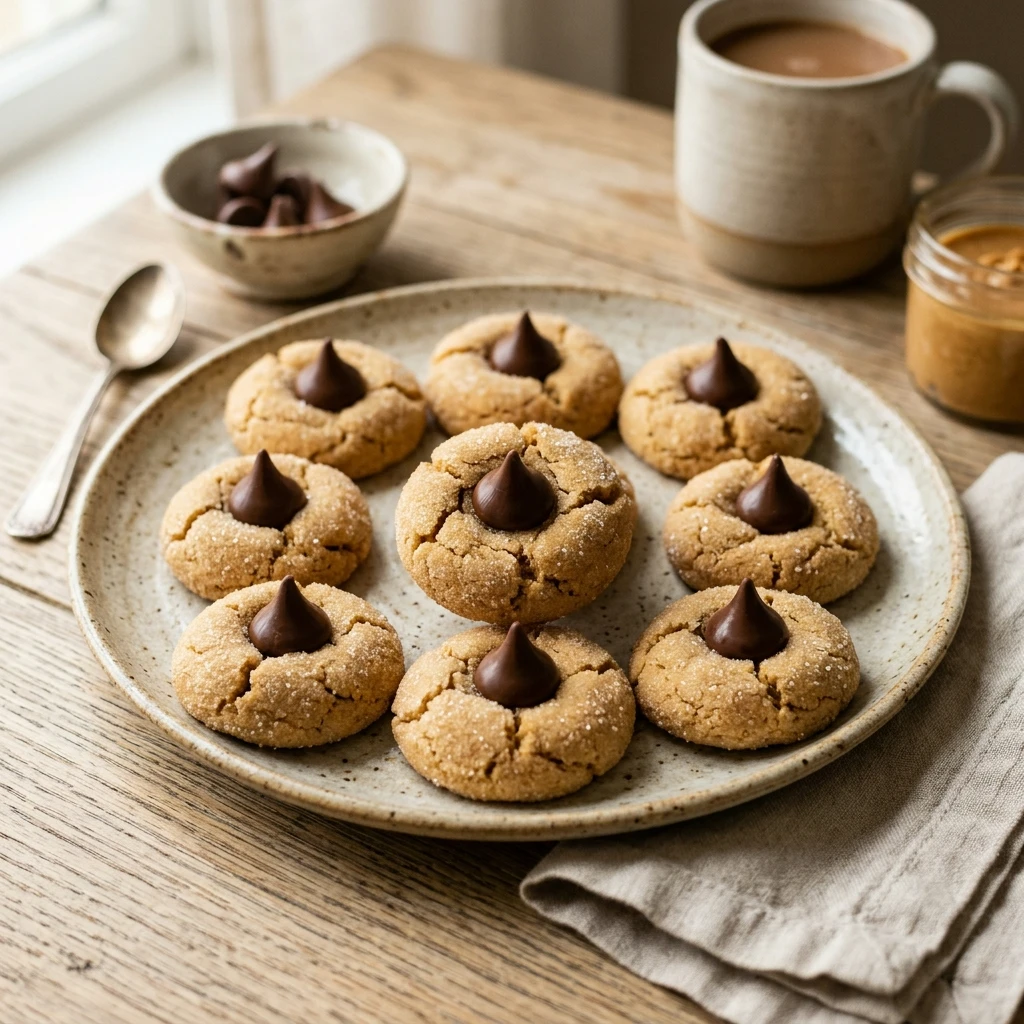 Peanut Butter Blossoms with Hershey Kisses
