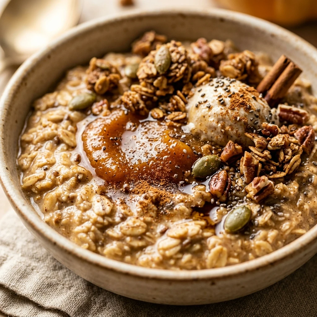 Protein Pumpkin Spice Latte Overnight Oats Recipe