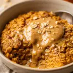 Pumpkin Baked Oats With Peanut Butter