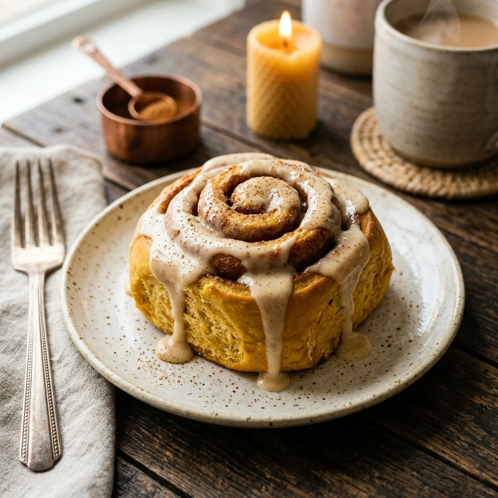 Pumpkin Chai Cinnamon Rolls