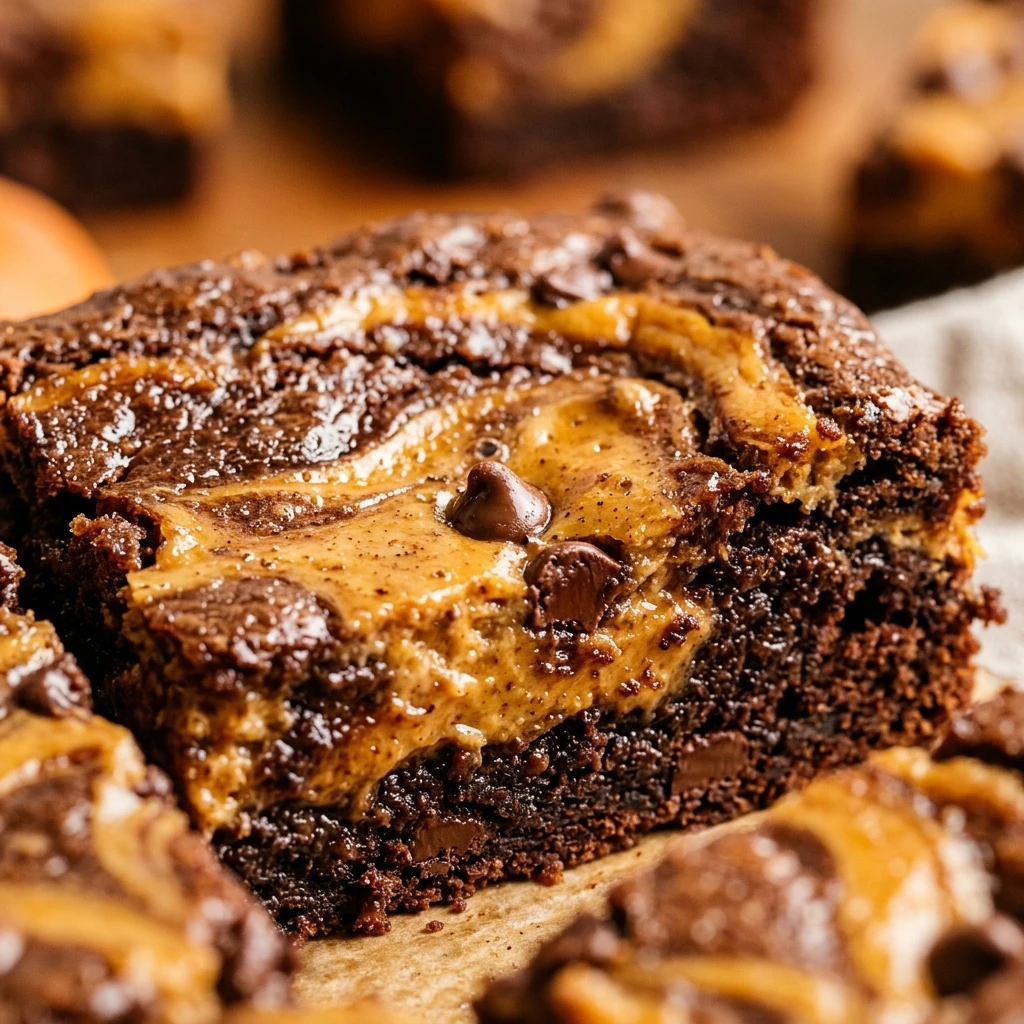 Pumpkin Cheesecake Brownies