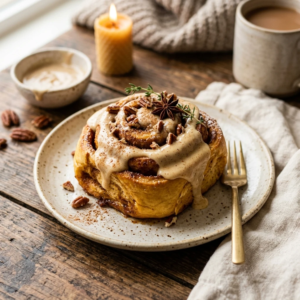 Pumpkin Cheesecake Cinnamon Rolls Fall Dessert