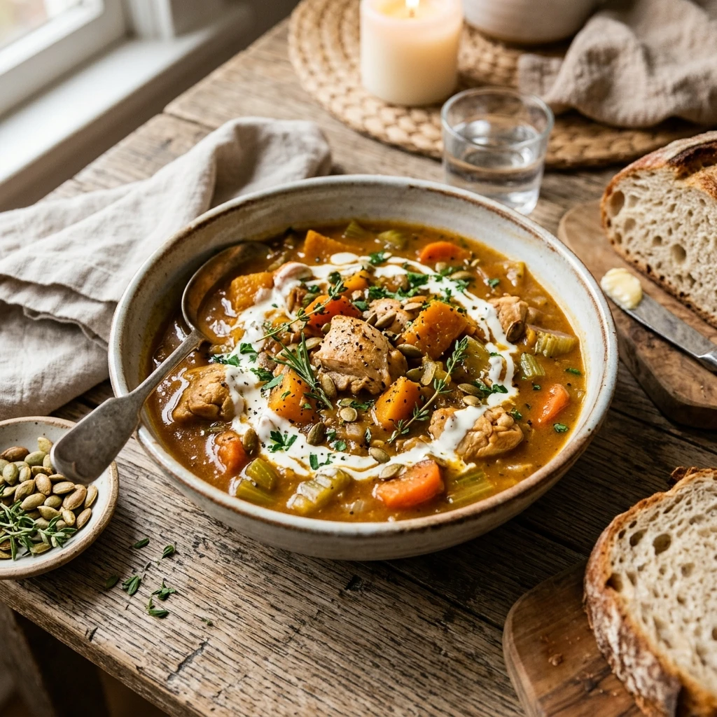 Pumpkin Chicken Stew
