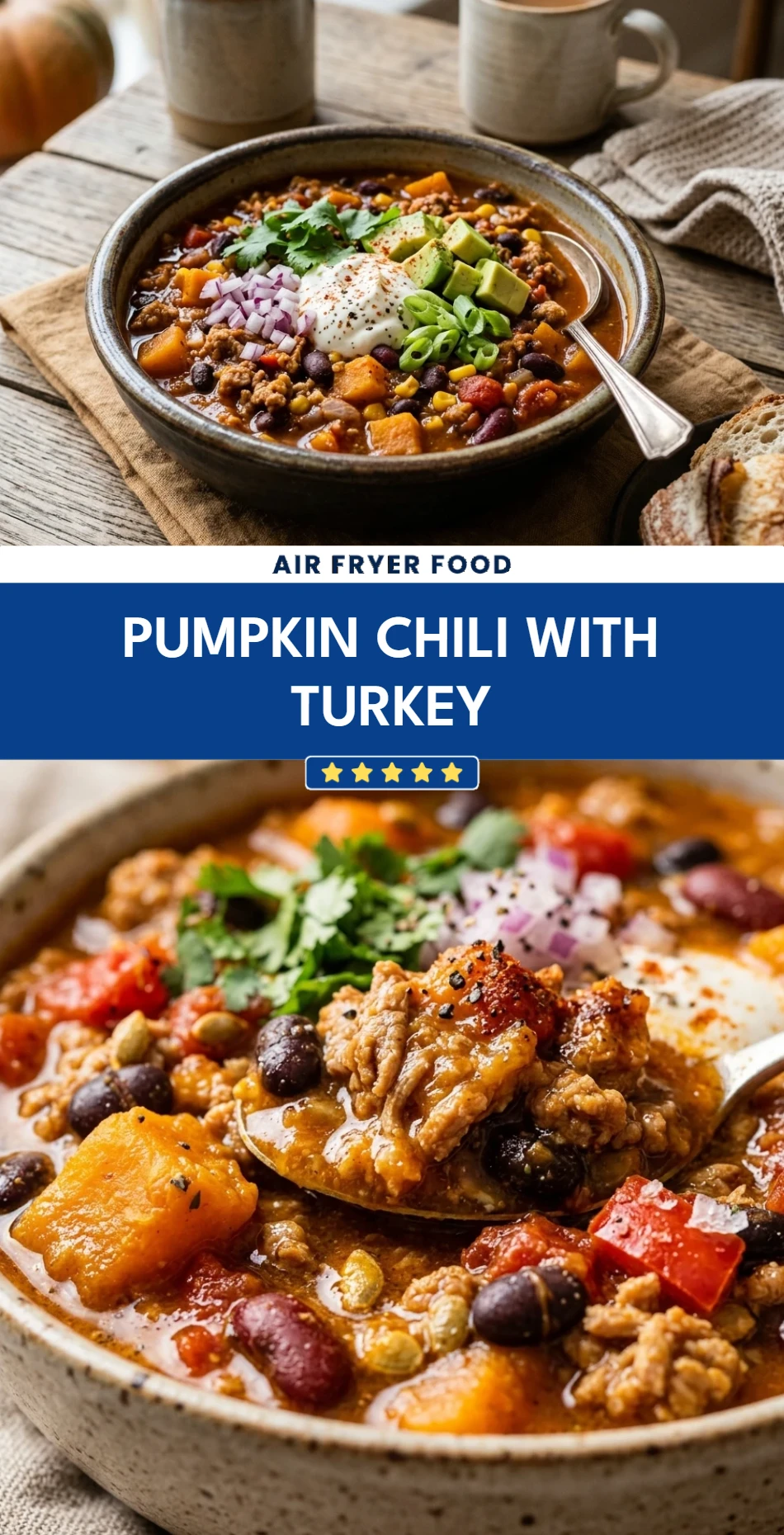 Pumpkin Chili With Turkey
