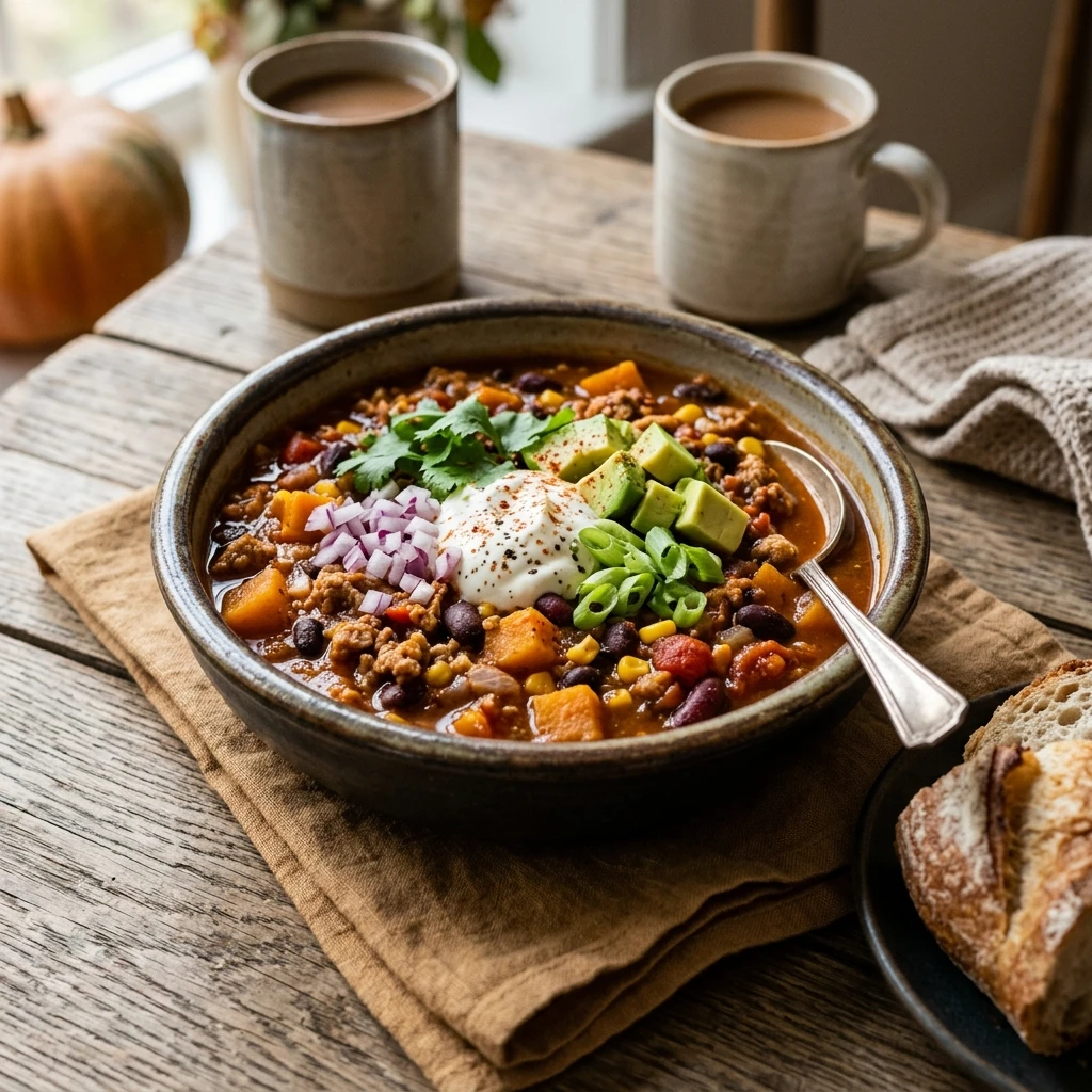 Pumpkin Chili With Turkey