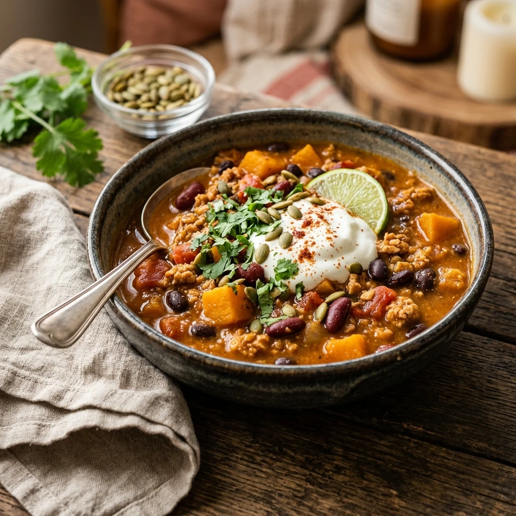 Pumpkin Chili With Turkey