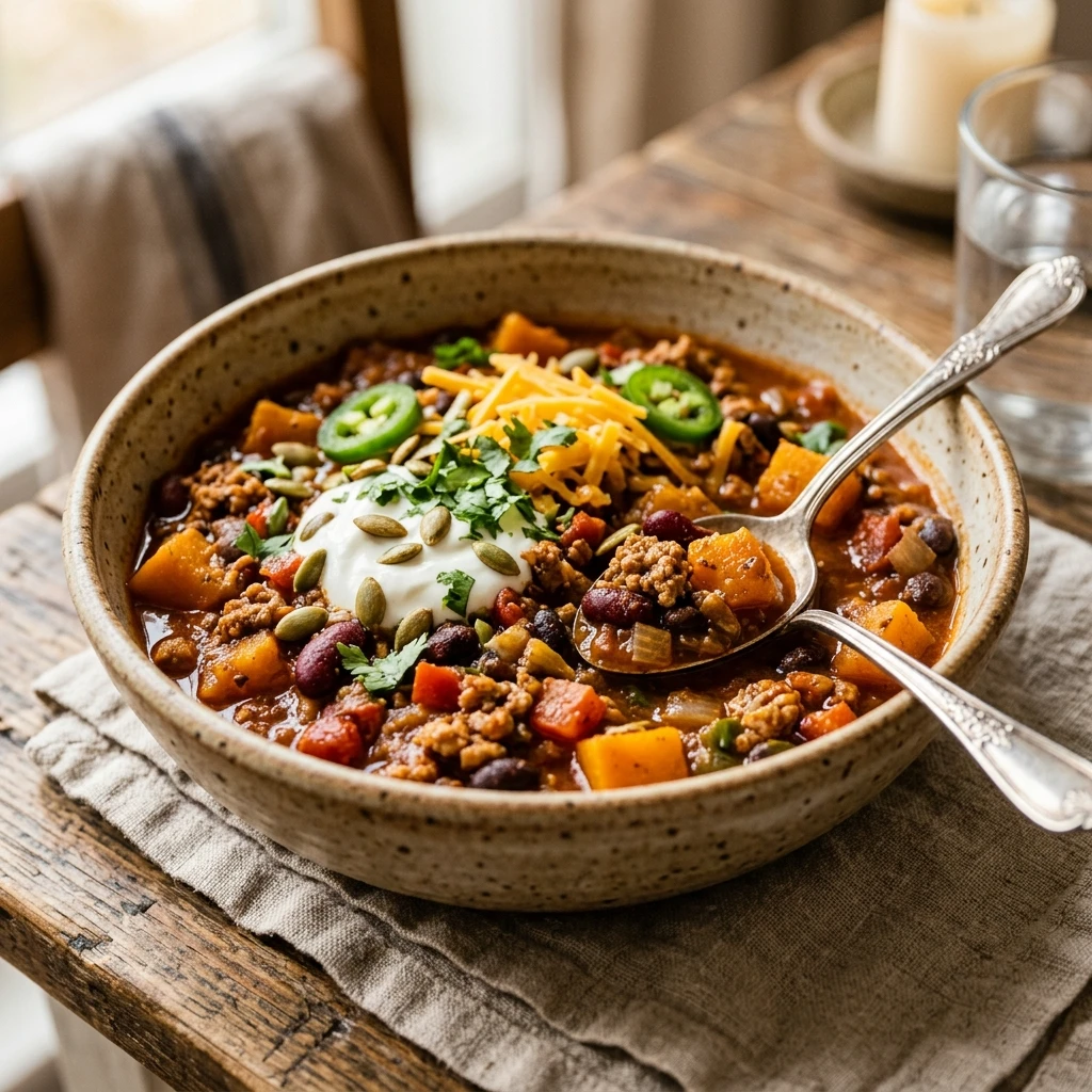 Pumpkin Chili With Turkey