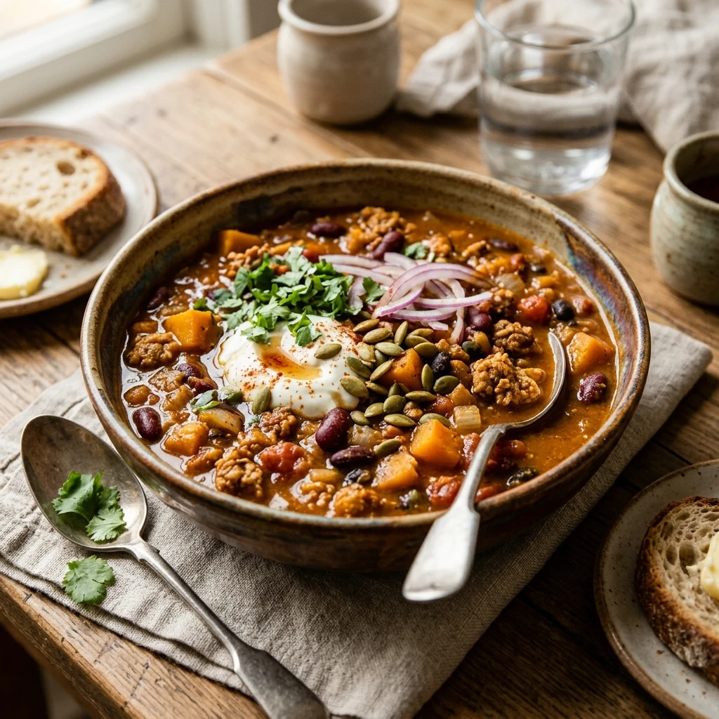 Pumpkin Chili With Turkey