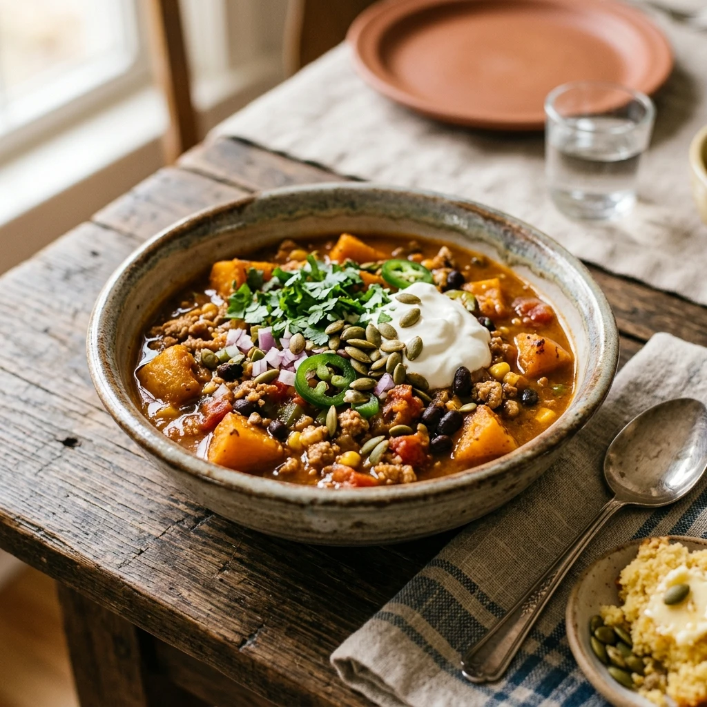 Pumpkin Chili With Turkey
