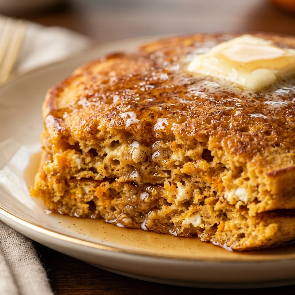 Pumpkin Cottage Cheese Pancakes