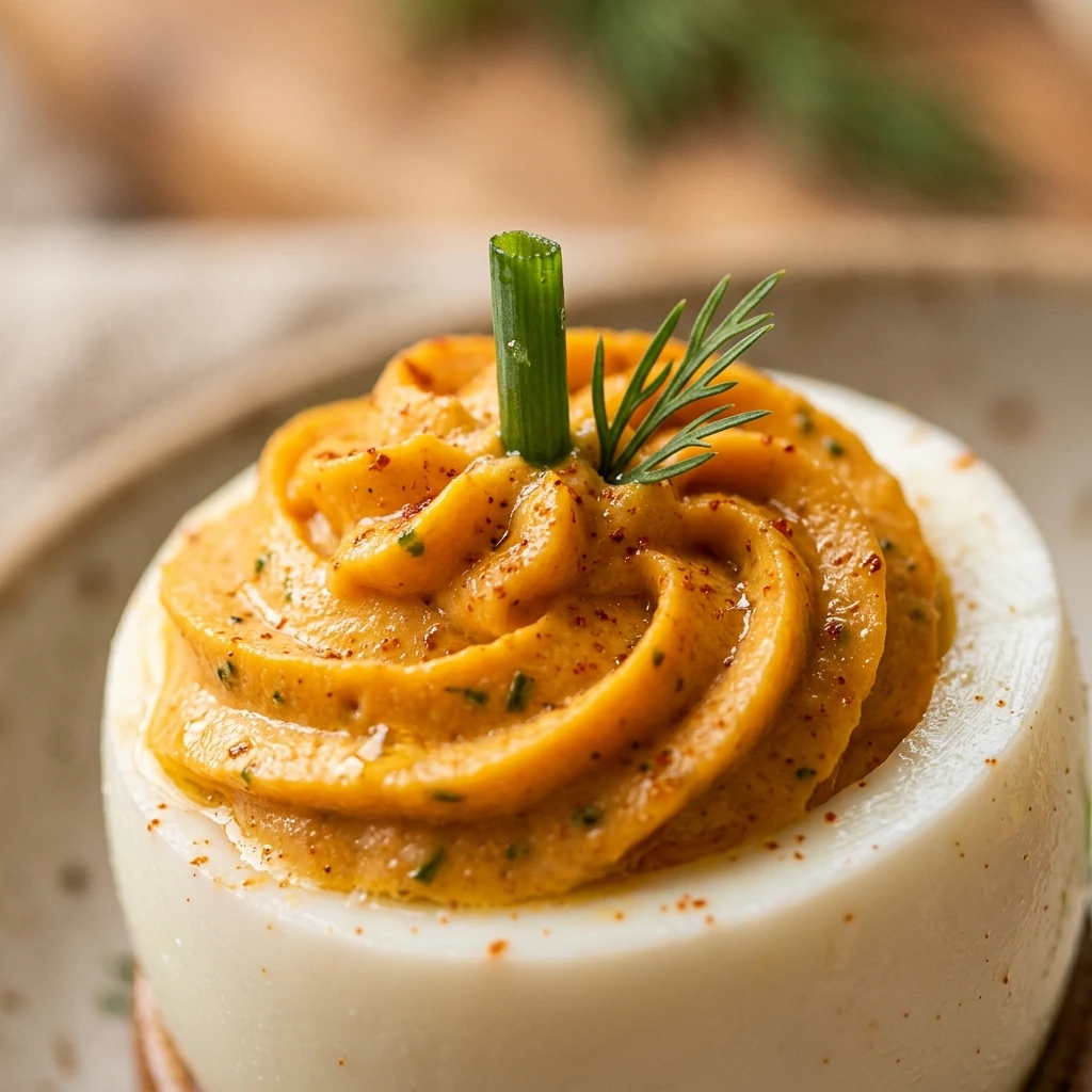 Pumpkin Deviled Eggs