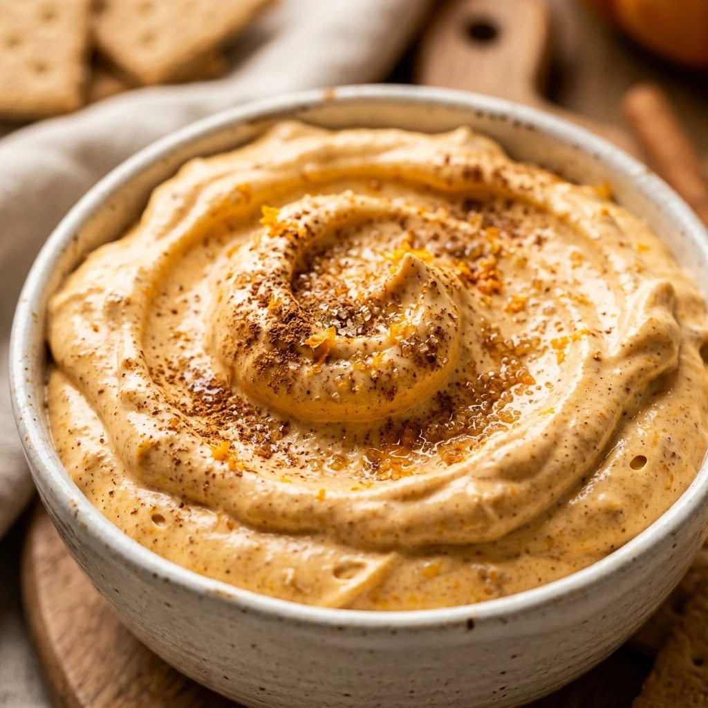 Pumpkin Fluff Dip With Cool Whip Party Snack