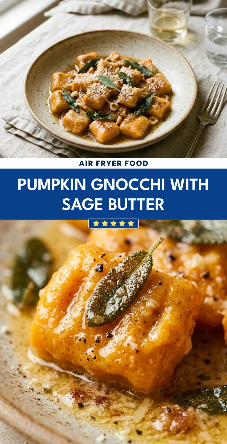 Pumpkin Gnocchi With Sage Butter