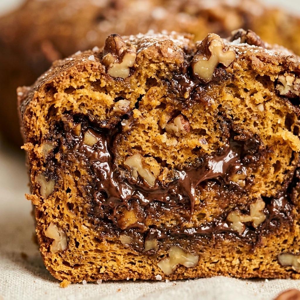 Pumpkin Nutella Swirl Bread Recipe