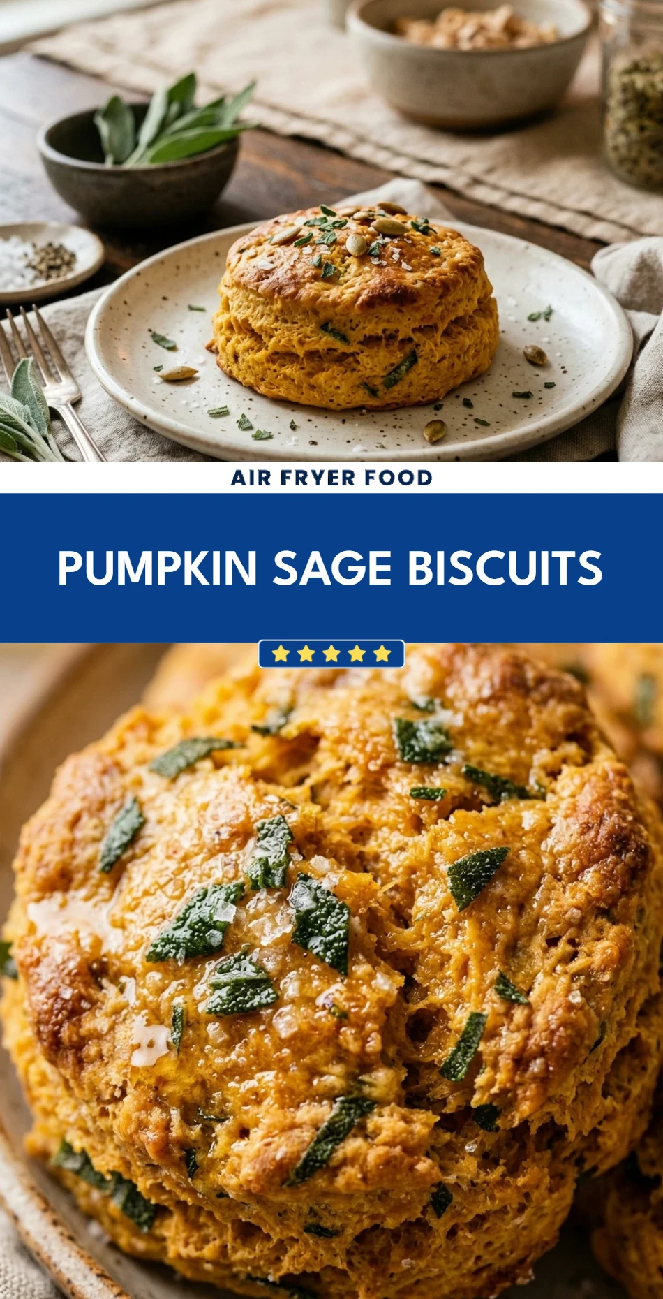 Pumpkin Sage Biscuits