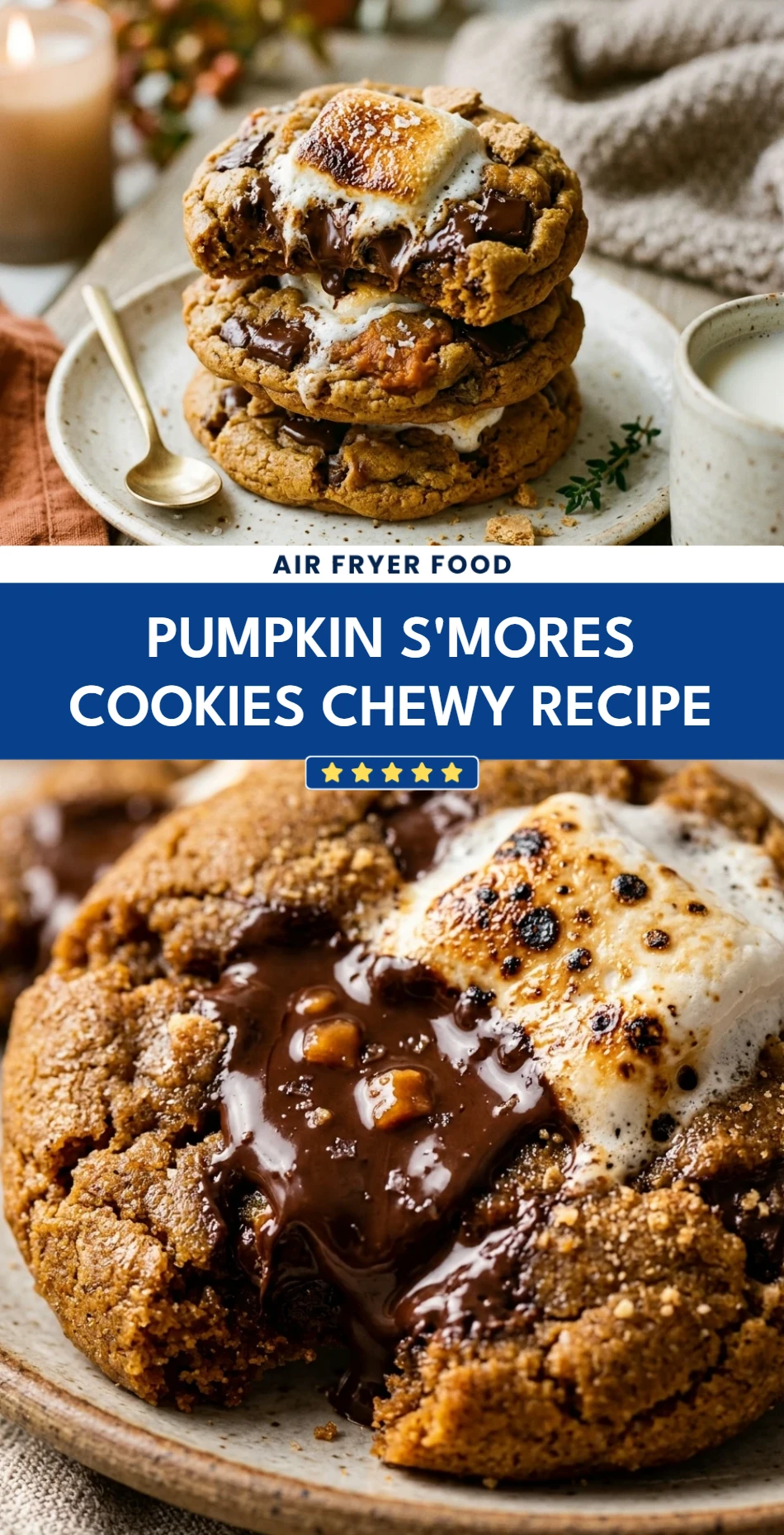 Pumpkin S'mores Cookies Chewy Recipe