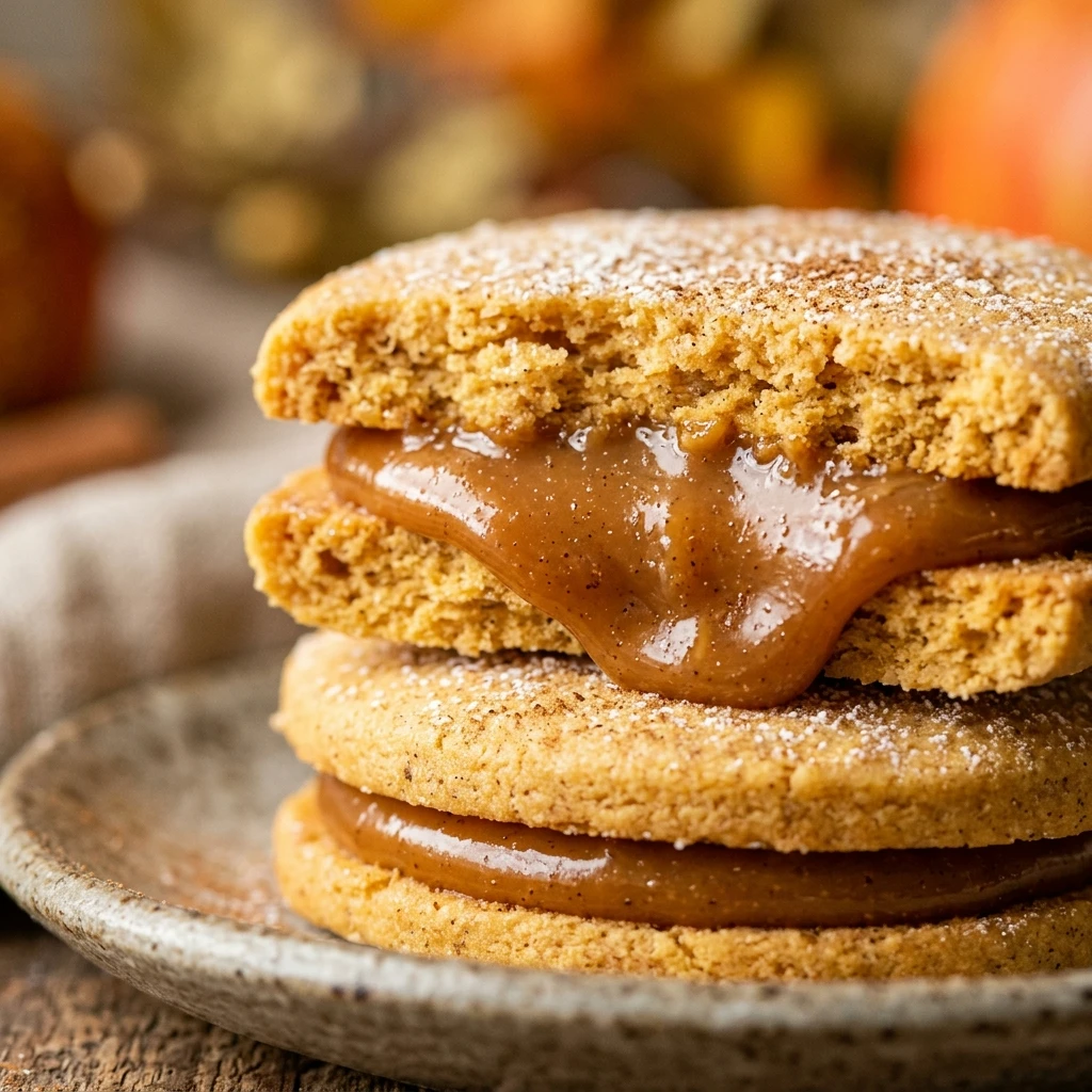 Pumpkin Spice Alfajores Cookies Fall Recipe