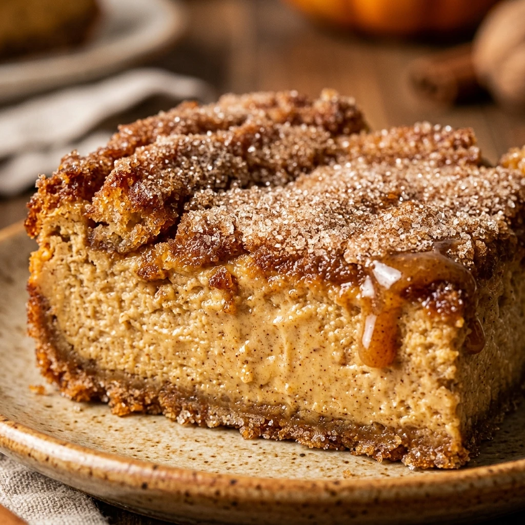 Pumpkin Spice Churro Cheesecake Bars Dessert