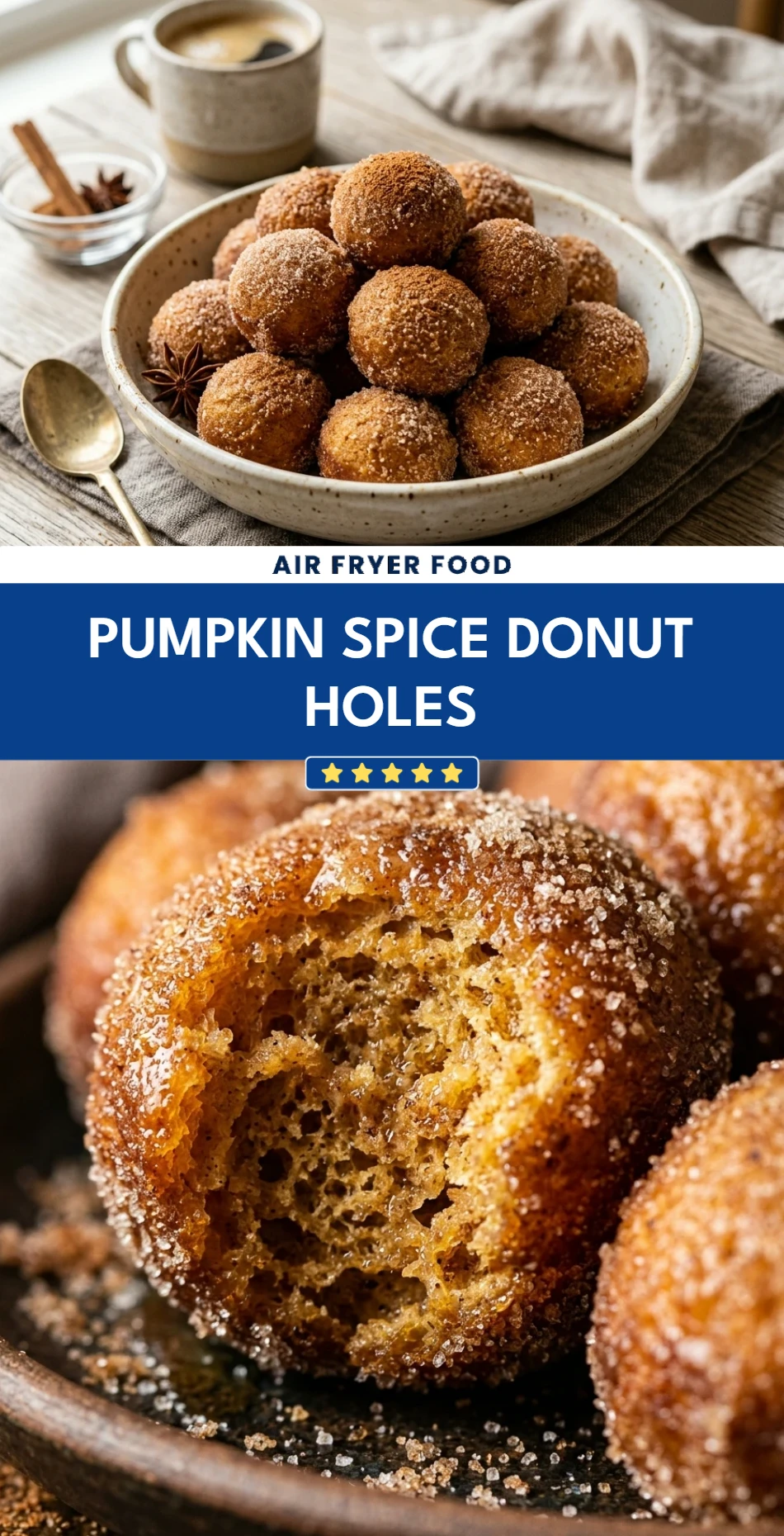 Pumpkin Spice Donut Holes