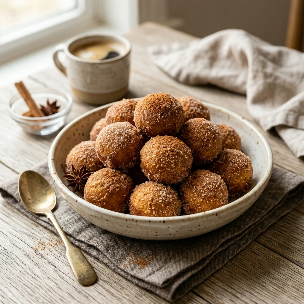 Pumpkin Spice Donut Holes