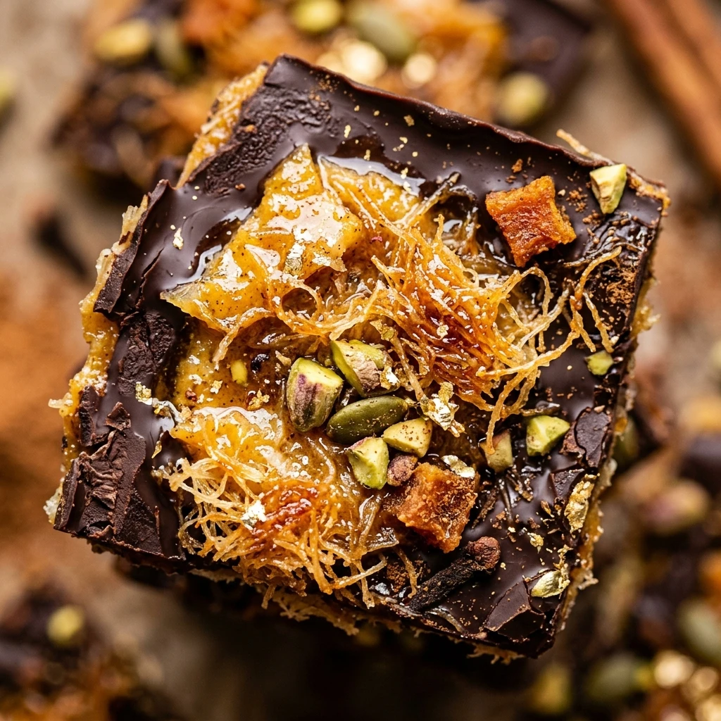Pumpkin Spice Dubai Chocolate Bark Viral Dessert