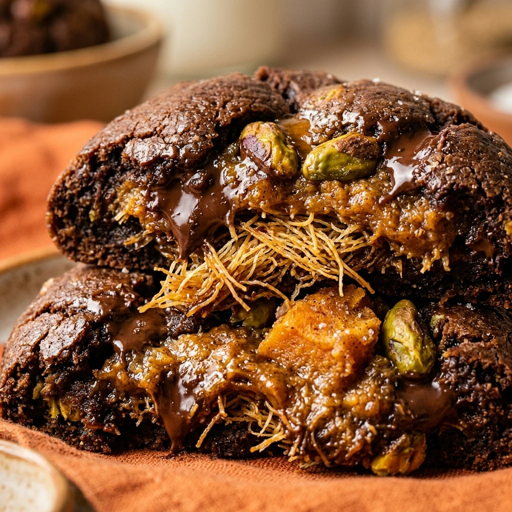 Pumpkin Spice Dubai Chocolate Cookies Viral Recipe