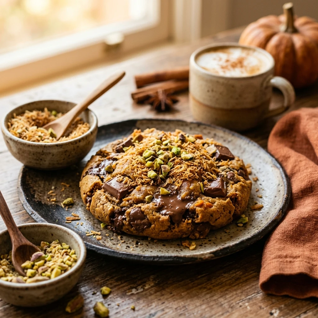 Pumpkin Spice Dubai Chocolate Cookies Viral Recipe