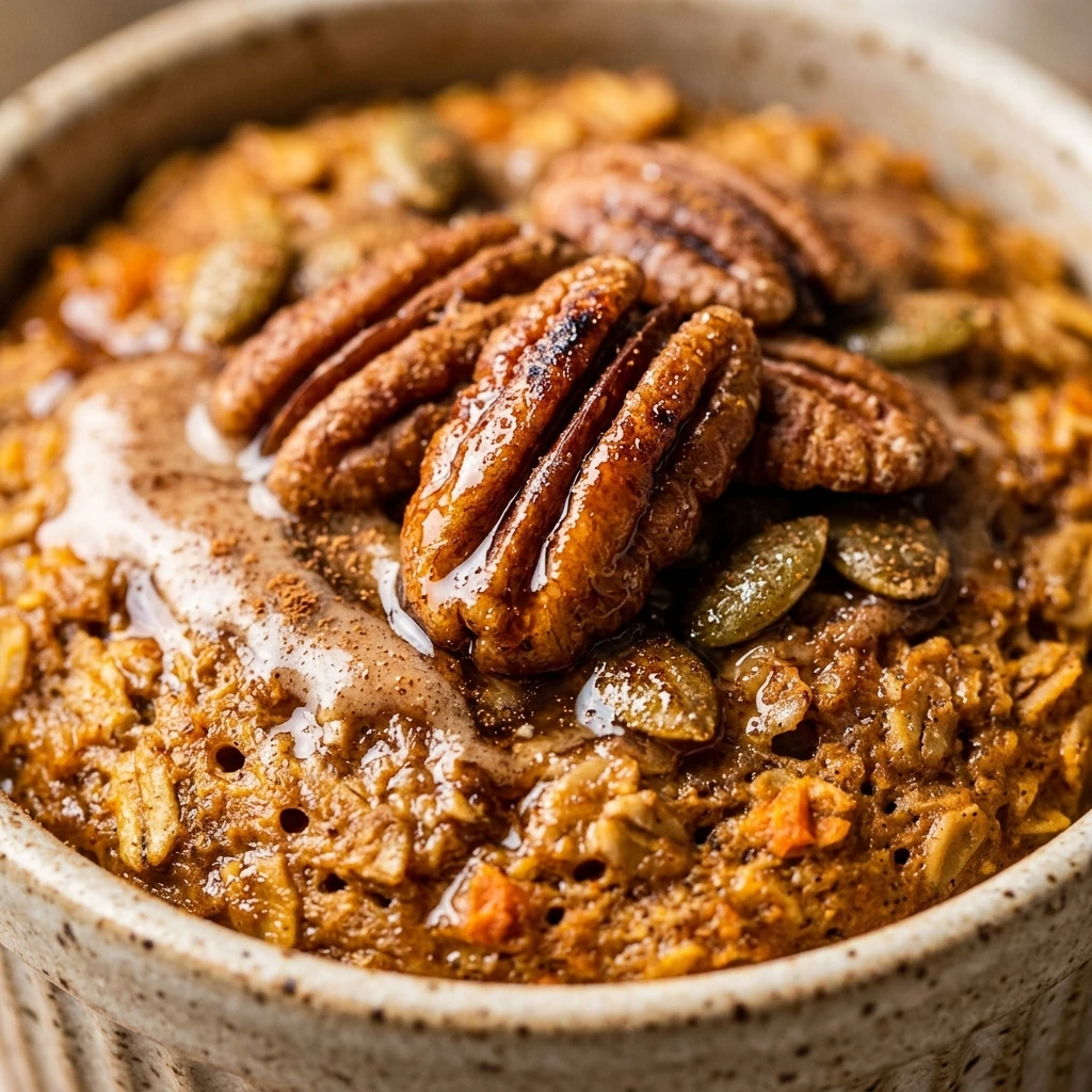 Pumpkin Spice Latte Baked Oats Breakfast