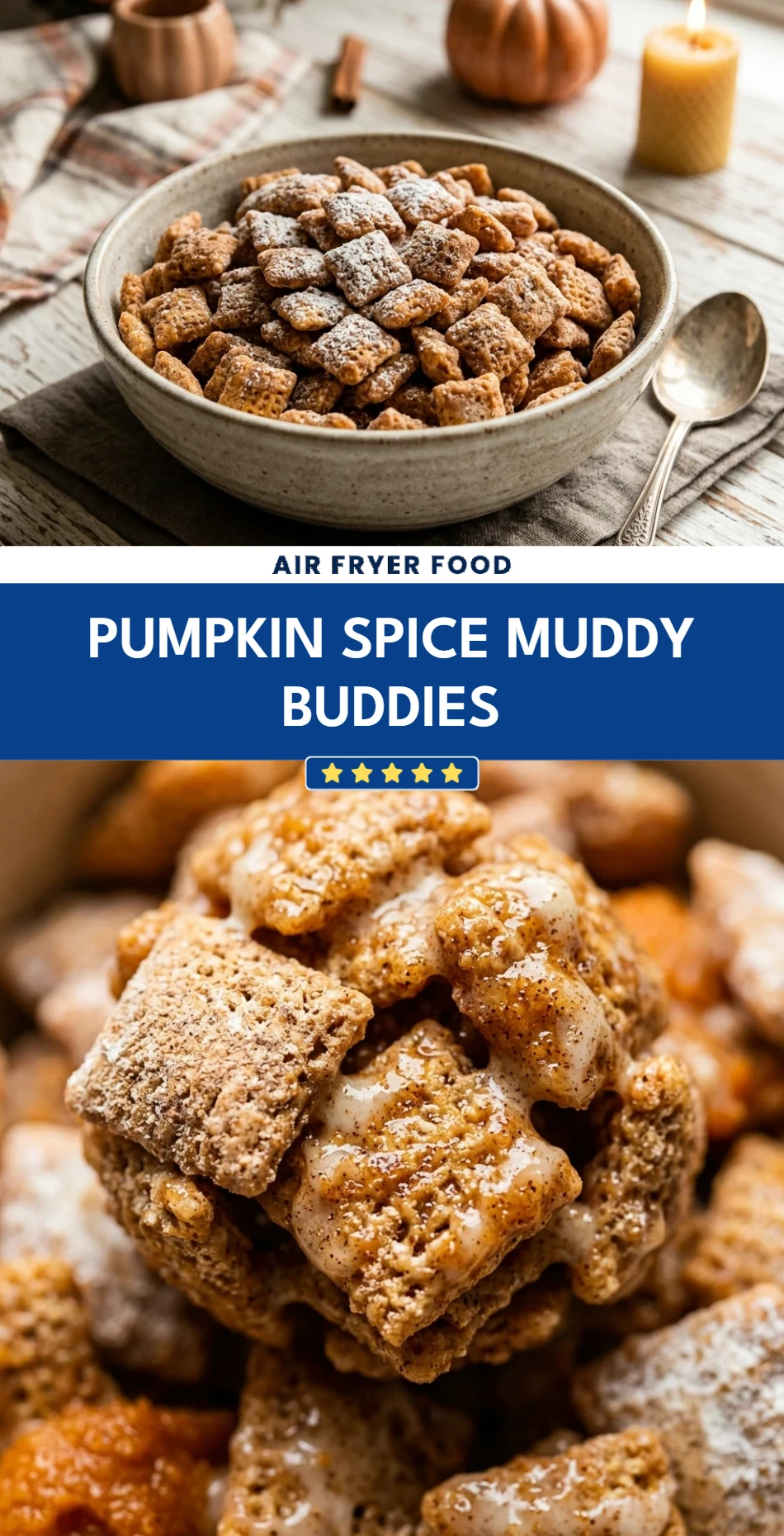 Pumpkin Spice Muddy Buddies